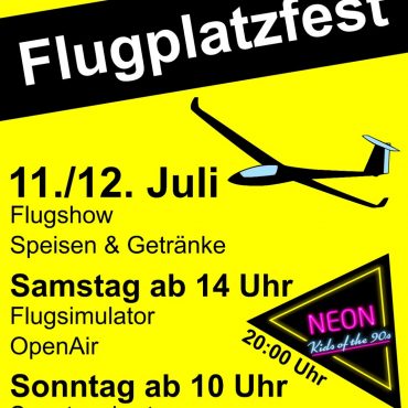 Plakat Flugplatzfest Malsch